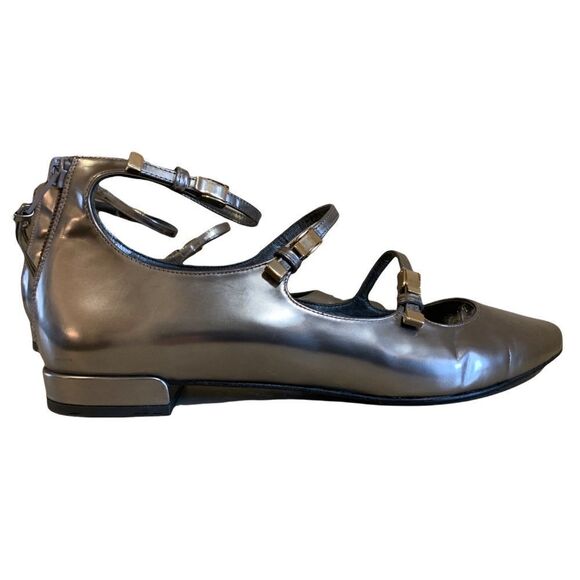 Stuart Weitzman Metallic Flats Size: EU 37.5 - Picture 5 of 12